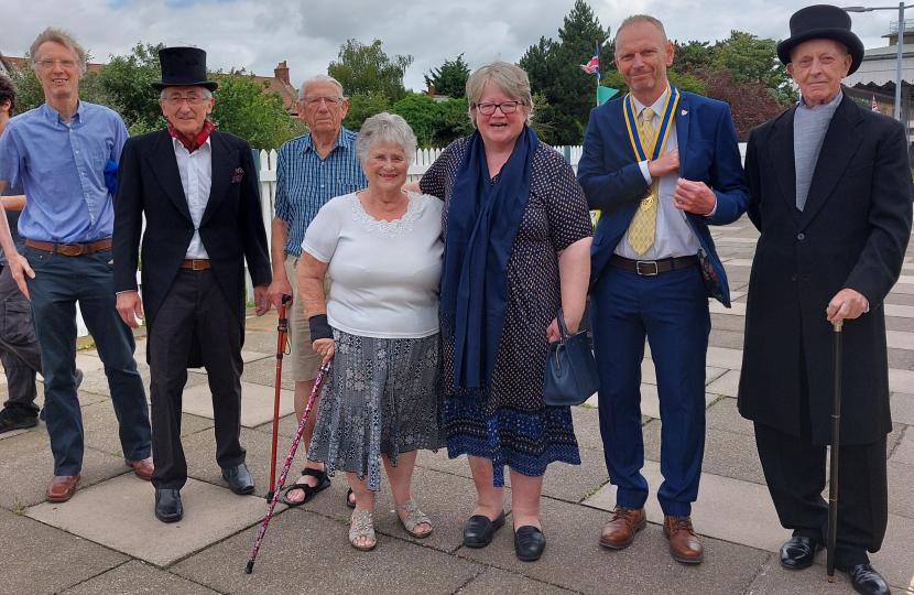 Therese at Felixstowe Station's 125 years celebration