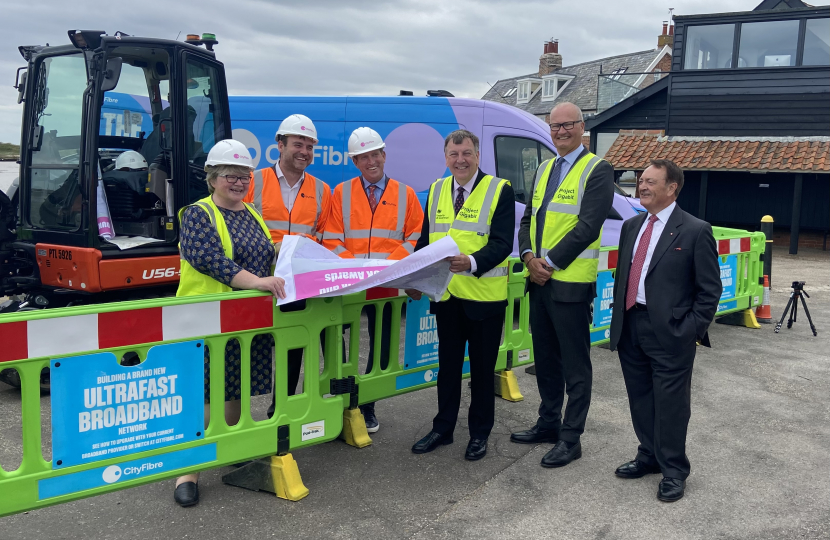 Therese and Minister for Media Sir John Whittingdale MP at Orford