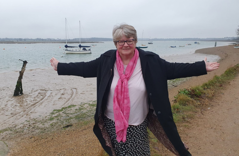 Therese at the River Deben