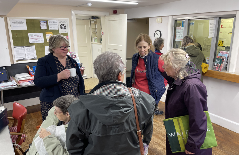 Therese at Kelsale Coffee morning