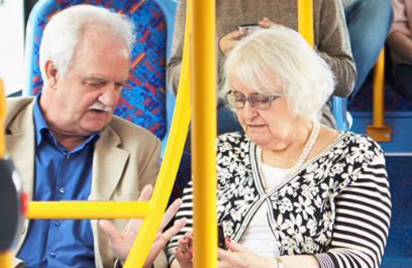 Older people on the bus