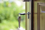 Keys in a door