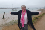 Therese at the River Deben