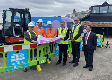 Therese and Minister for Media Sir John Whittingdale MP at Orford