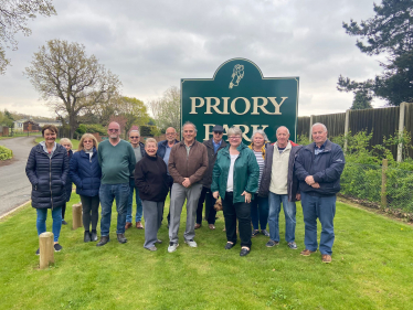 Therese with Priory Park Residents