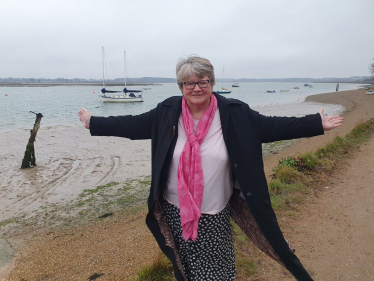 Therese at the River Deben