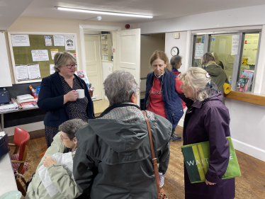 Therese at Kelsale Coffee morning